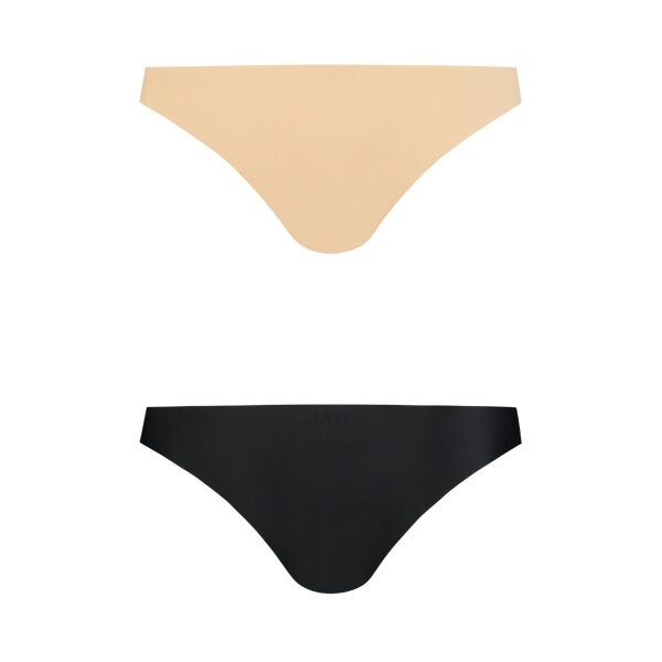 Bye Bra - Invisible Brazilian Nude + Black XXL
