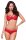 Obsessive Bra and Panty Set Red S - XL