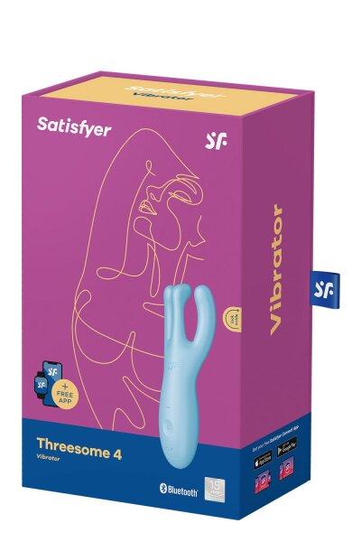 Satisfyer Threesome 4 Connect App Blue