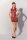 Bedrucktes Datex Kleid mit Streifen rot S - XL