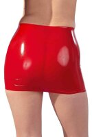 Latex Minirock rot S - 2XL