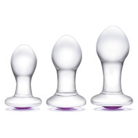 Glas Bling Bling Glass 3 pc Anal Training Kit