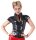 Latex Shirt mit Rei&szlig;verschluss schwarz XS - 2XL