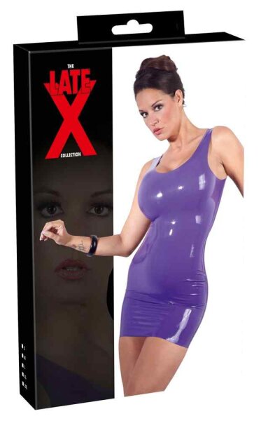 Latex Minikleid lila S