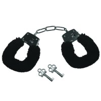 Sportsheets Sex & Mischief Furry Handcuffs Black