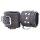 Padded Leather Wrist Cuffs Black