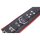 Padded Leather Wrist Cuffs Black-Red