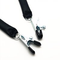 Breast clamp with leather weight 80 g - 2 pieces