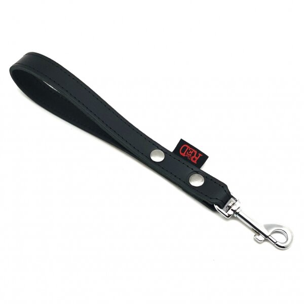 Short Leather Leash Black