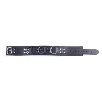 Ultra Black Leather Collar