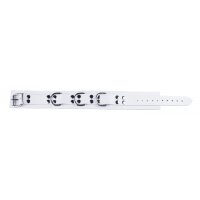 Ultra White Leather Necklace