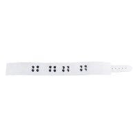 Ultra White Leather Necklace