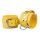 Ultra Yellow Leather Handcuffs