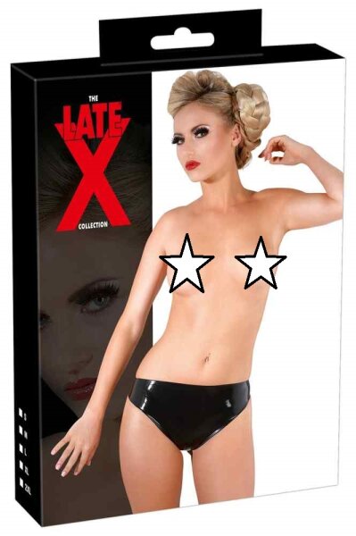 Latex Slip schwarz S - 2XL