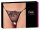 String mit Stickerei und Strass S/M - M/L