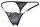 String mit Stickerei und Strass S/M - M/L