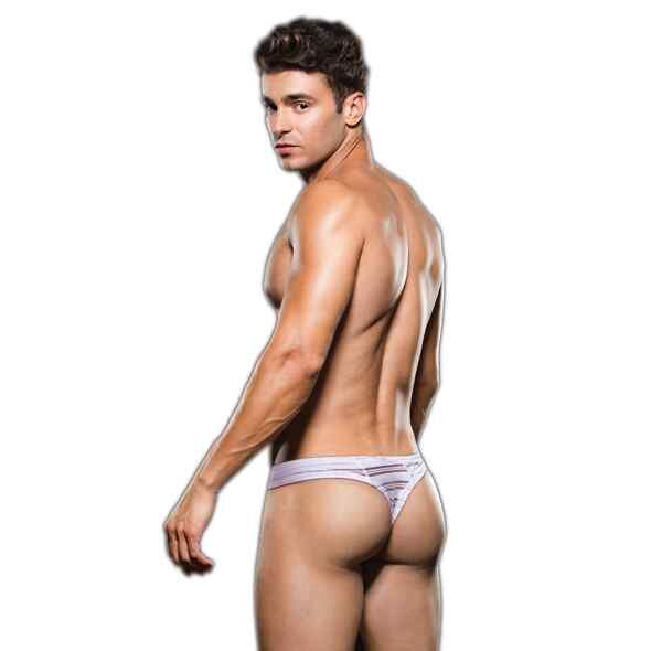 Microfiber Thong White S/M - L/XL