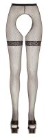 Netzstrumpfhose mit Strumpfband S/M - M/L