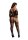 Criss Cross Neck Suspender Bodystocking