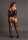 Criss Cross Neck Suspender Bodystocking