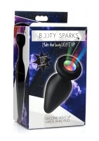 Booty Sparks Silicone Light-Up Large Anal Plug - Black...