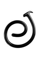 Ass Snake Dildo - 100 cm - Black