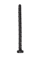Ass Textured Snake Dildo - 55 cm - Black