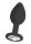 Silicone Butt Plug with Removable Jewel 3,2 cm