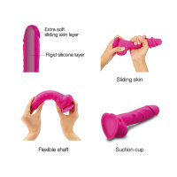 Strap-On-Me Sliding Skin Realistic Dildo Fuchsia S 12,8cm