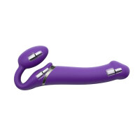 Strap-On-Me Vibrating Bendable Strap-On L Purple