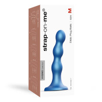 Strap-On-Me Dildo Plug Balls Metallic Blue M