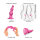 Strap-On-Me Dildo Plug Beads Metallic Raspberry Pink M