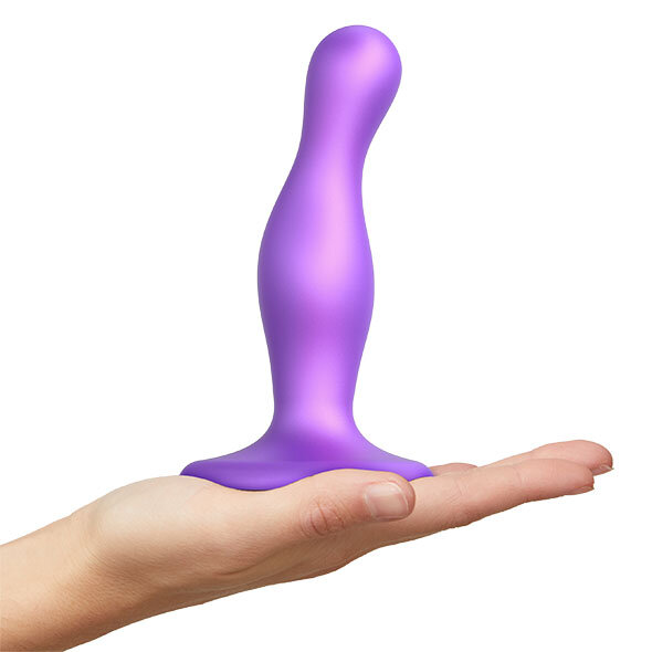 Strap-On-Me Dildo Plug Curvy Metallic Purple S