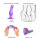 Strap-On-Me Dildo Plug Curvy Metallic Purple L