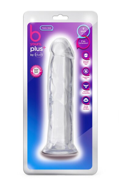 B Yours Plus Thrill N&rdquo; Drill Clear - 24,1 cm