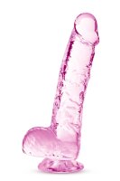 Naturally Yours &nbsp;6" Crystalline Dildo  Rose - 15,2 cm