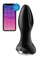 Satisfyer Rotator Plug 2+ Black - 3,6 cm