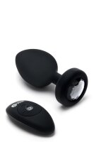 B-Vibe Vibrating Jewel Plug XXL Black - 5 cm