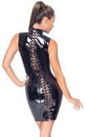 Lack Kleid Schn&uuml;re M - XL