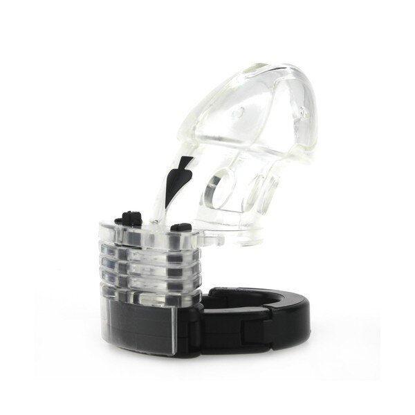 Adjustable Male Cock Cuff Chastity Device - Clear
