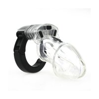 Adjustable Male Cock Cuff Chastity Device - Clear