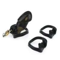 Rikers Locking Chastity Device - Black
