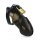 Rikers Locking Chastity Device - Black
