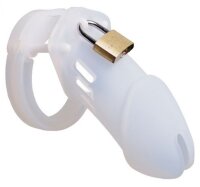 CB-6000 Silicone Male Chastity Cage White