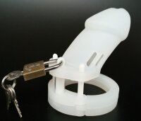 CB-6000 Silicone Male Chastity Cage White