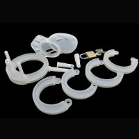 CB-6000 Silicone Male Chastity Cage White