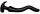 Long plug Noth Curve L 36 x 6 cm Black