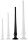 Long Tail PVC Butt Plug With Scale Black L 50 x 5,0cm