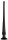 Long Tail PVC Butt Plug With Scale Black L 50 x 5,0cm