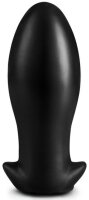 Dragon Egg Soft Silicone Butt Plug Black M 12 x 5.5 cm